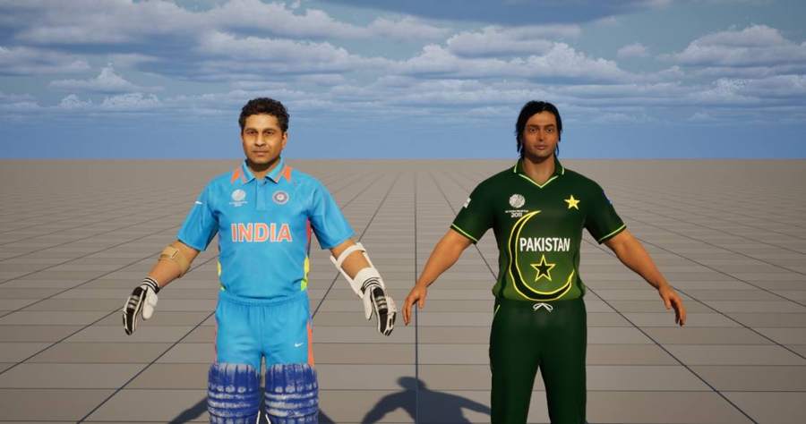 Sachin and Shoaib in engine