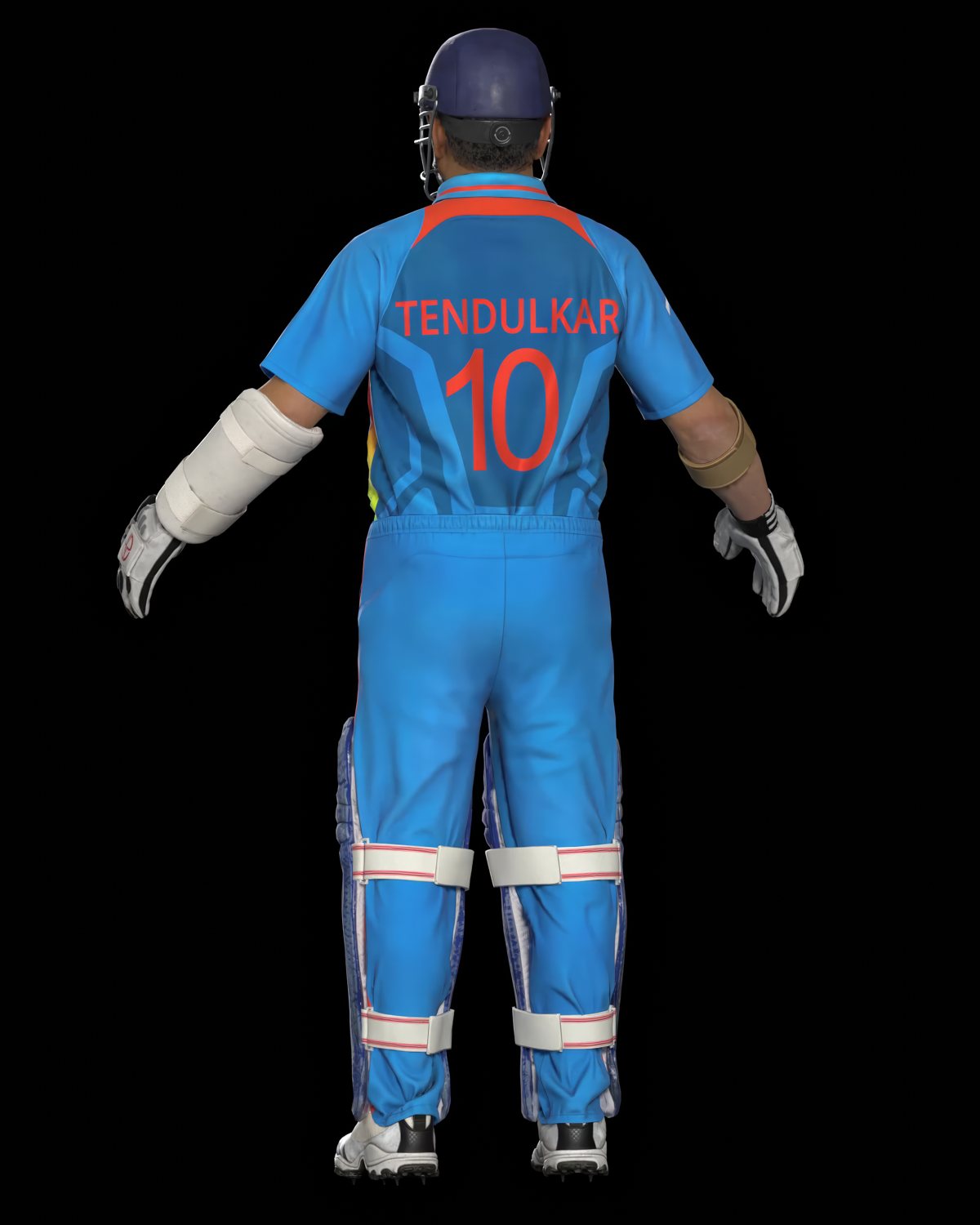 Sachin Tendulkar back view Tendulkar 10